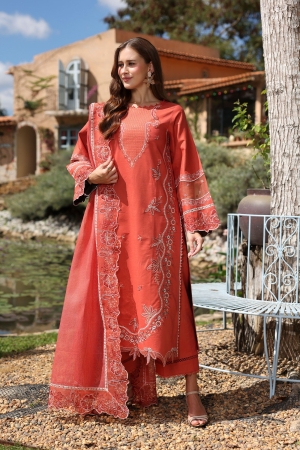 Raaya by Rang Rasiya Luxury Embroidered Lawn Suits Unstitched 3 Piece RY26CL RL#04 - ELVA - Summer Collection