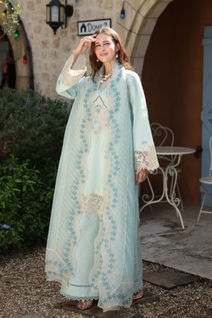 Raaya by Rang Rasiya Luxury Embroidered Lawn Suits Unstitched 3 Piece RY26CL RL#02 - FREYA - Summer Collection