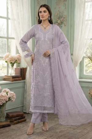 Musfir - Garden Of Eve Embroidered Lawn Suit Unstitched 3 Piece (Pure Chiffon Embroidered Dupatta) - MAVRO - Summer Collection