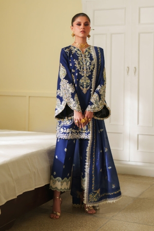 Bin Ilyas Embroidered Lawn Suit Unstitched 3 Piece BI26AL 175-B - Summer Collection