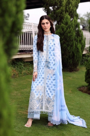Sardinia Unstitched Embroidered Lawn 3 Piece Suit SRD26ULE Palm Breeze Design# 1705 - Eid Collection