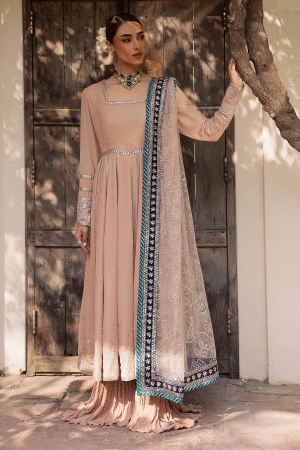 Maya by Nureh Unstitched Velvet Embroidered 3 Piece Suits NU25MV NW-117 - Festive Collection