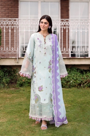 Sardinia Unstitched Embroidered Lawn 3 Piece Suit SRD26ULE Misty Morning 1702 - Eid Collection
