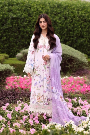 Sardinia Unstitched Embroidered Lawn 3 Piece Suit SRD26ULE Lavender Clouds 1701 - Eid Collection