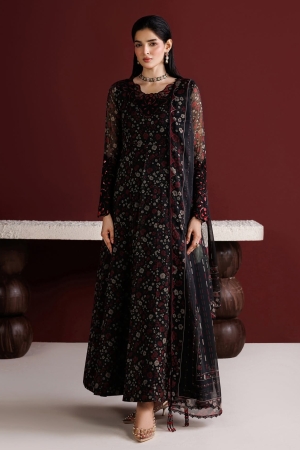 Fiorella By Farasha Embroidered Chiffon Suits Unstitched 3 Piece FF26C - Ember Veil – Formal Collection