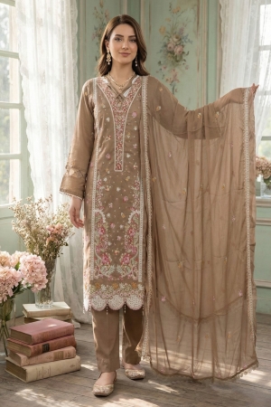 Musfir - Garden Of Eve Embroidered Lawn Suit Unstitched 3 Piece (Pure Chiffon Embroidered Dupatta) - ZAREEN - Summer Collection
