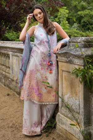 Sobia Nazir Embroidered Lawn Suit Unstitched 3 Piece SN26PL -A – Summer Collection---