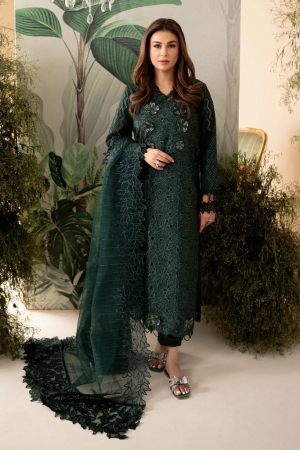 Apana By Aabyaan Embroidered Chikankari Suit Unstitched 3 Piece ABY24A AL-01 Mahgul - Festive Collection