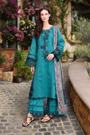 Rang Rasiya Lifestyle Lawn Unstitched Embroidered 3 Piece Suit RR25ULS ROSEMARY - Summer Collection