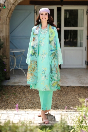 Rang Rasiya Lifestyle Lawn Unstitched Embroidered 3 Piece Suit RR25ULS SAGE - Summer Collection