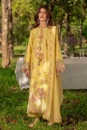 Rang Rasiya Unstitched Embroidered Luxury Lawn 3 Piece Suit RR26ULE MYSHA - Eid Collection