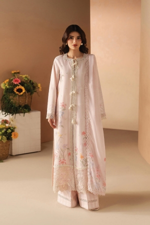 Haze A Prints by Afrozeh Unstitched Embroidered Lawn 3 Piece Suit AF26UAP Hazelen Blush FWU-103 - Summer Collection