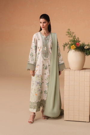 Haze A Prints by Afrozeh Unstitched Embroidered Lawn 3 Piece Suit AF26UAP Vesperd FWU-116 - Summer Collection