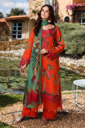 Rang Rasiya Lifestyle Lawn Unstitched Embroidered 3 Piece Suit RR25ULS OLIVINE - Summer Collection