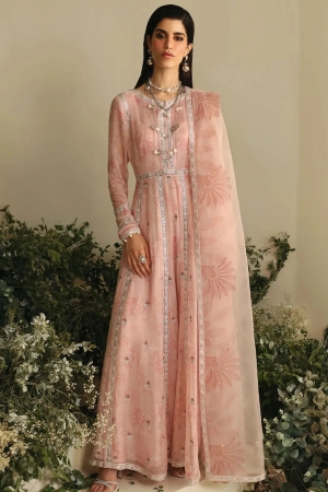 Amaya By Nureh Embroidered Chiffon Suit Unstitched 4 Piece NU24A AM-03 - Formals Collection