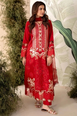 Apana By Aabyaan Embroidered Chikankari Suit Unstitched 3 Piece ABY24A AL-07 Umaiza - Festive Collection