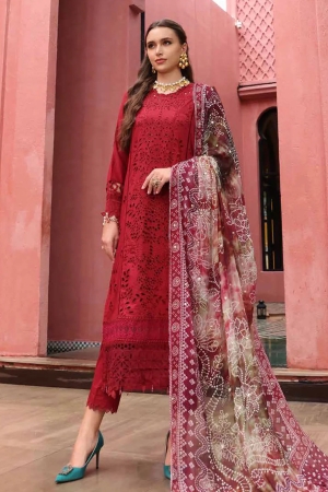 Bazar by Nureh Embroidered Lawn Suit Unstitched 4 Piece NU25BS NE-109 - Summer Collection