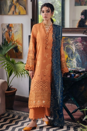 Maya By Nureh Embroidered Jacquard Suits Unstitched 3 Piece NU23MY NJ-86