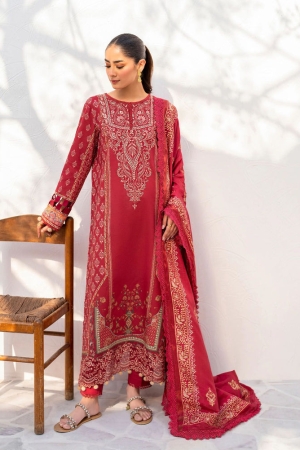 Shezlin by Aabyaan Embroidered Chikankari Suits Unstitched 3 Piece ABY24S AR-04 Izzah - Summer Collection