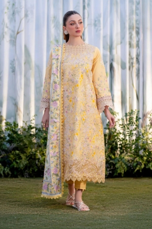 Shezlin by Aabyaan Embroidered Lawn Suits Unstitched 3 Piece ABY25SCR AR-02 Nisa - Ramadan Collection