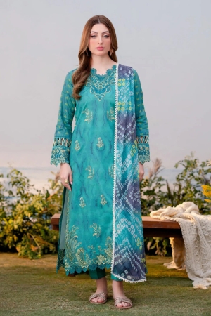 Shezlin by Aabyaan Embroidered Lawn Suits Unstitched 3 Piece ABY25SCR AR-11 Eslem - Ramadan Collection