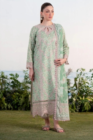 Shezlin by Aabyaan Embroidered Lawn Suits Unstitched 3 Piece ABY25SCR AR-16 Ebru - Ramadan Collection