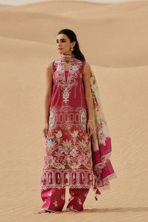 Saira Rizwan Unstitched Embroidered Luxury Lawn 3 Piece Suit SR26ULL SRL26-02 ZUMAR - Festive Collection